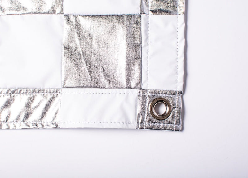 Checkerboard Bounce Silver/White - The Grip House