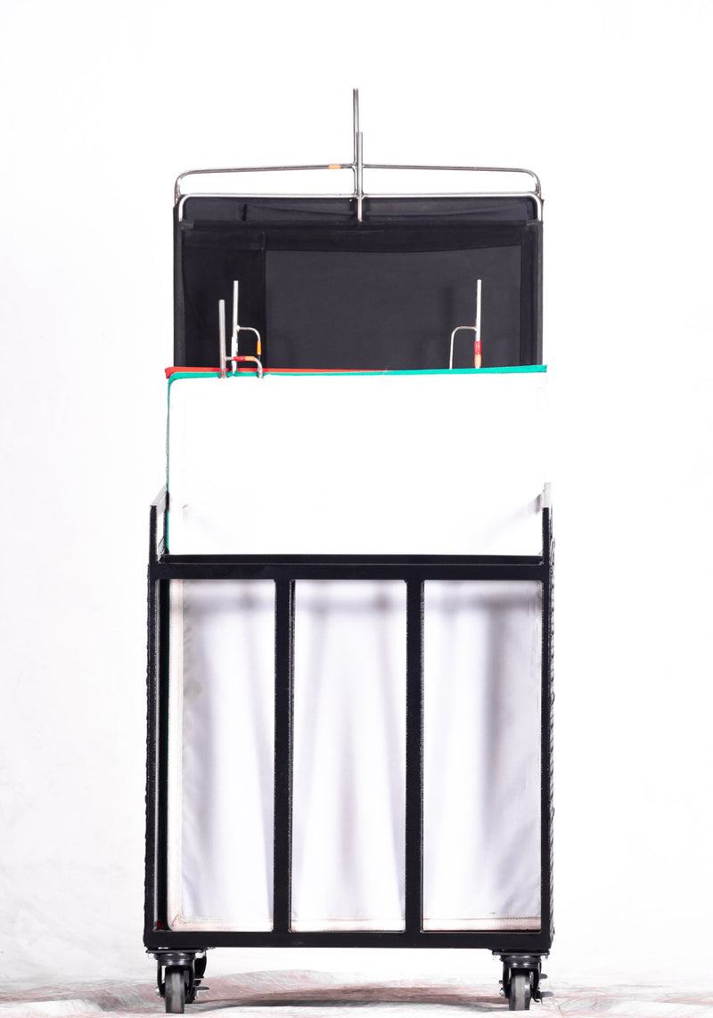 Flag / Scrim Basket With Wheels - The Grip House